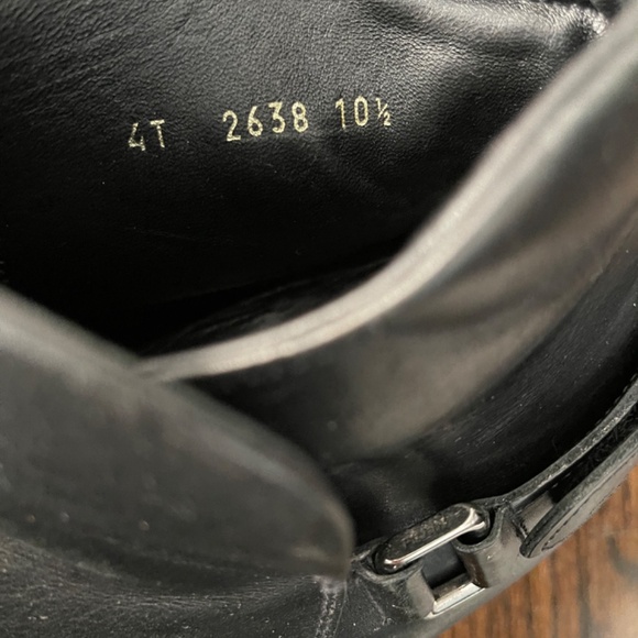 Prada Velcro ankle buckle Modern Boots, black. size 10.5